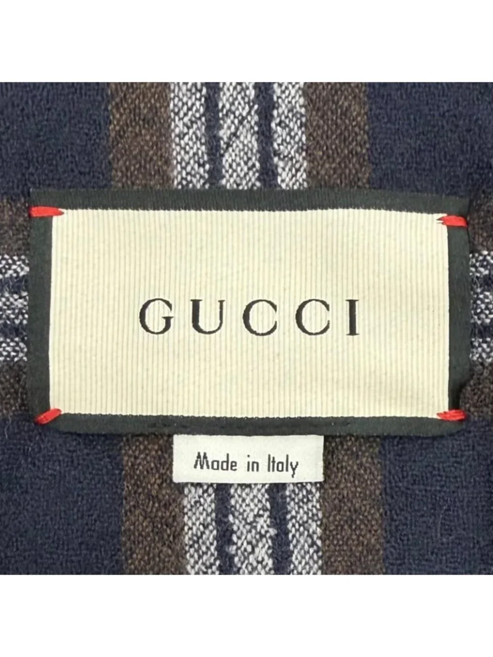 Gucci Off the Grid Nylon Vest GG Pattern Leather Logo with Patch Gilet Blue 50